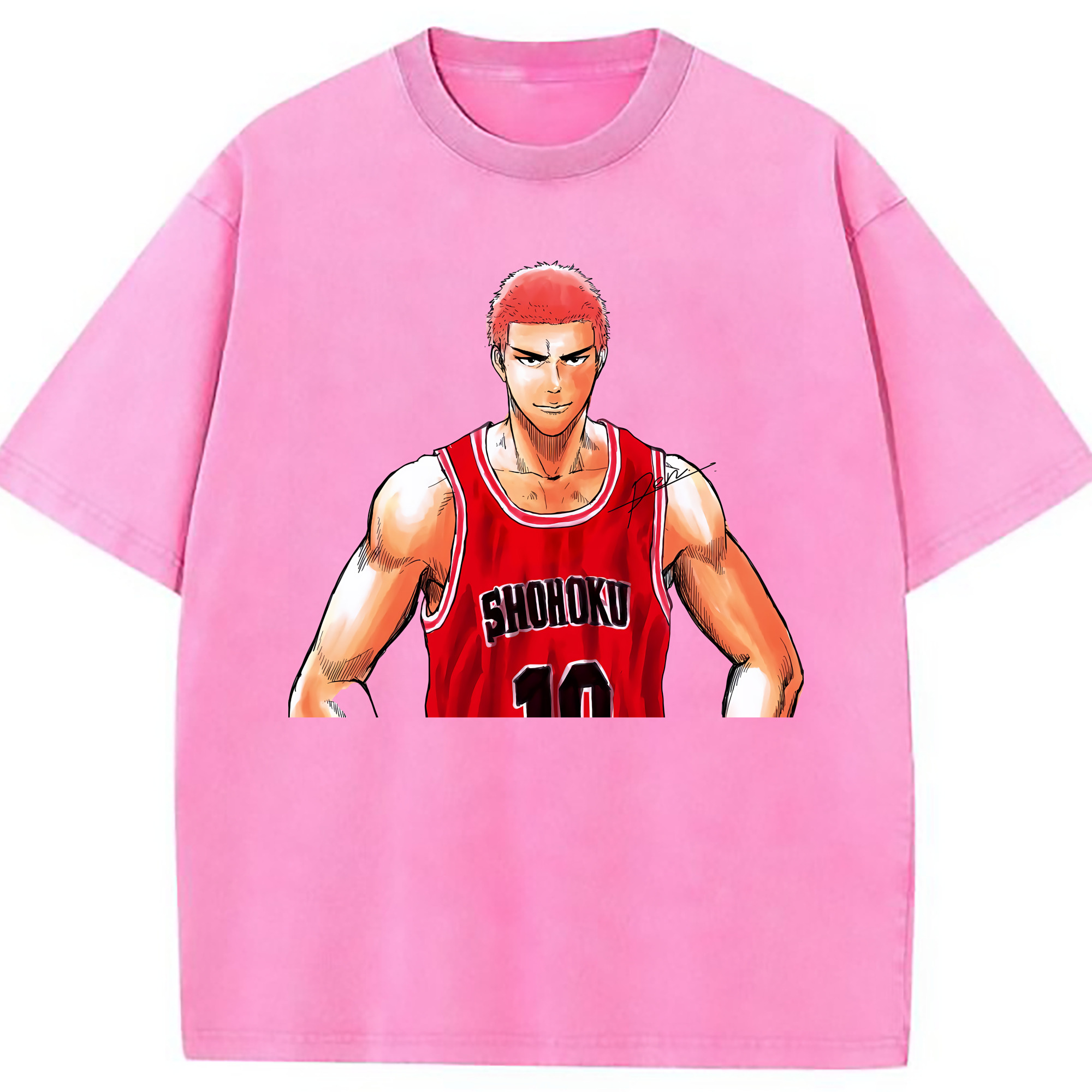 （画像用） SLAM DUNK／スラムダンク 綿100% ヴィンテージ風 半袖Tシャツ（フロントプリント）